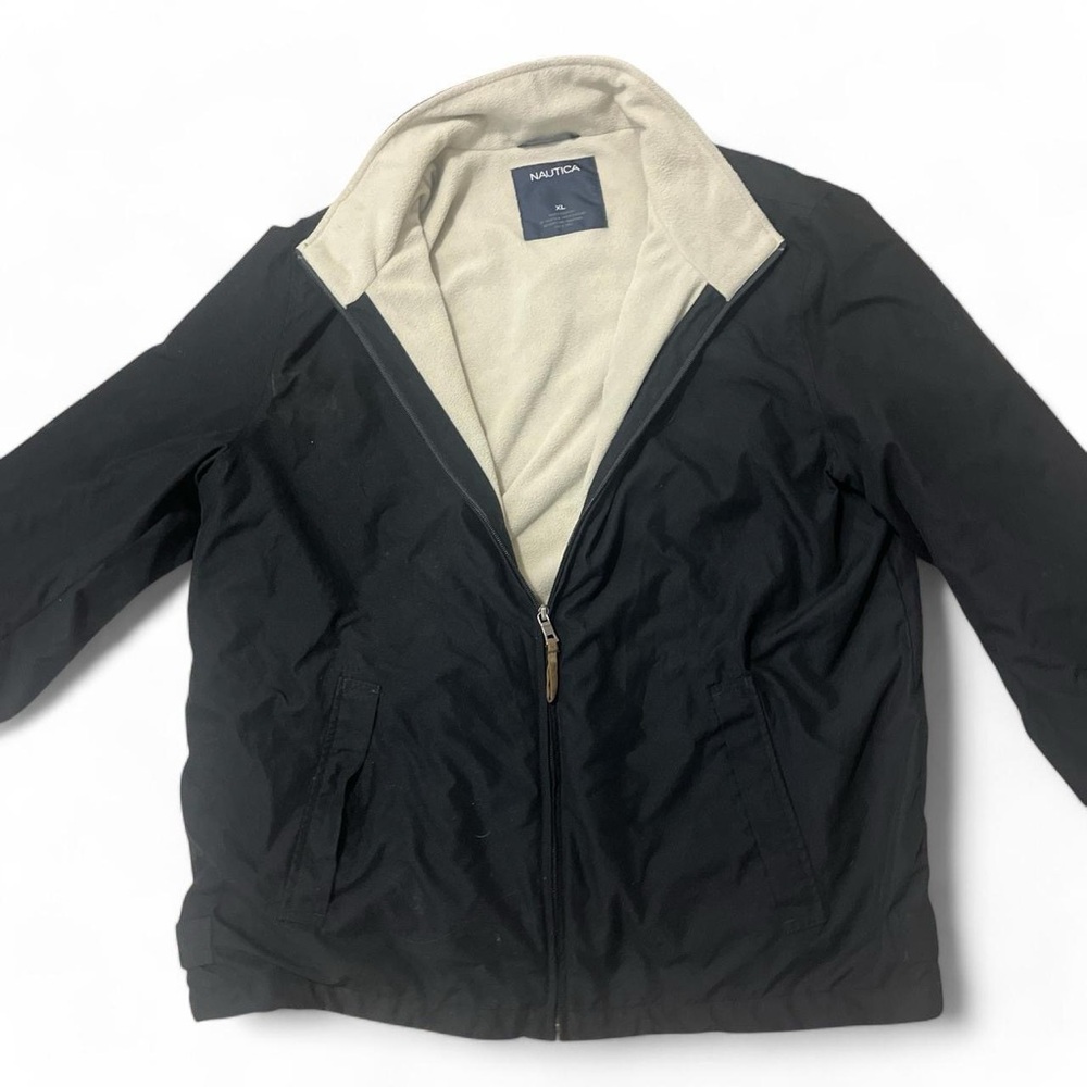 Nautica Black Jacket with Cream Lining